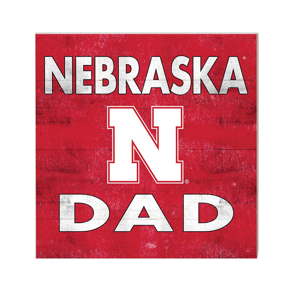 10x10 Team Color Dad Nebraska Cornhuskers