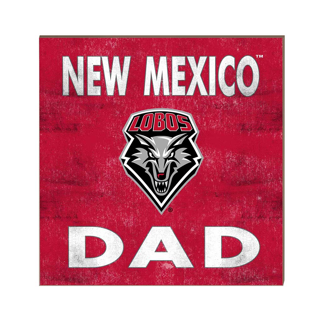 10x10 Team Color Dad New Mexico Lobos