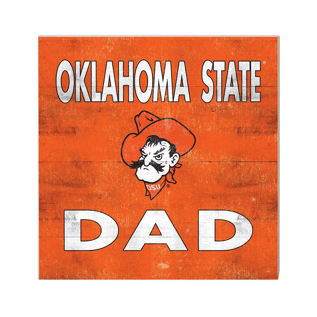 10x10 Team Color Dad Oklahoma State Cowboys