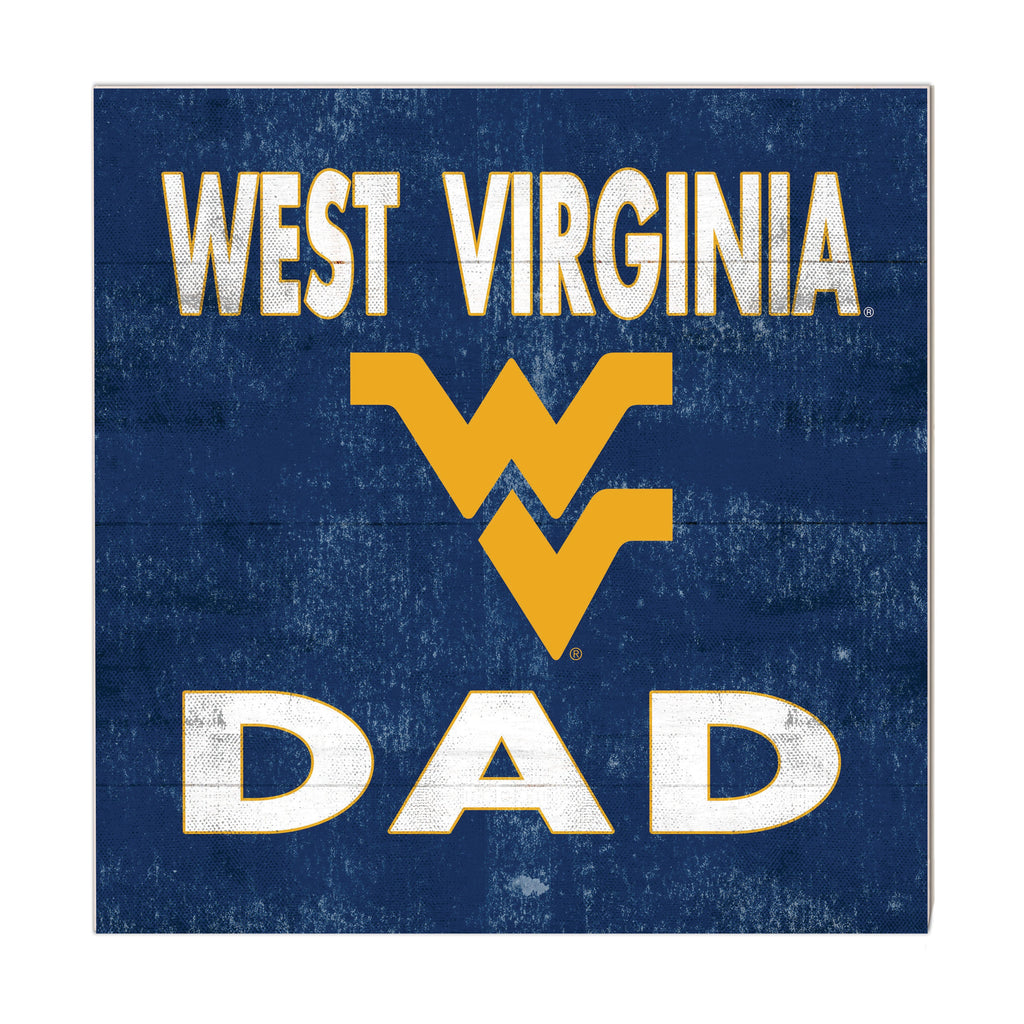 10x10 Team Color Dad West Virginia Mountaineers