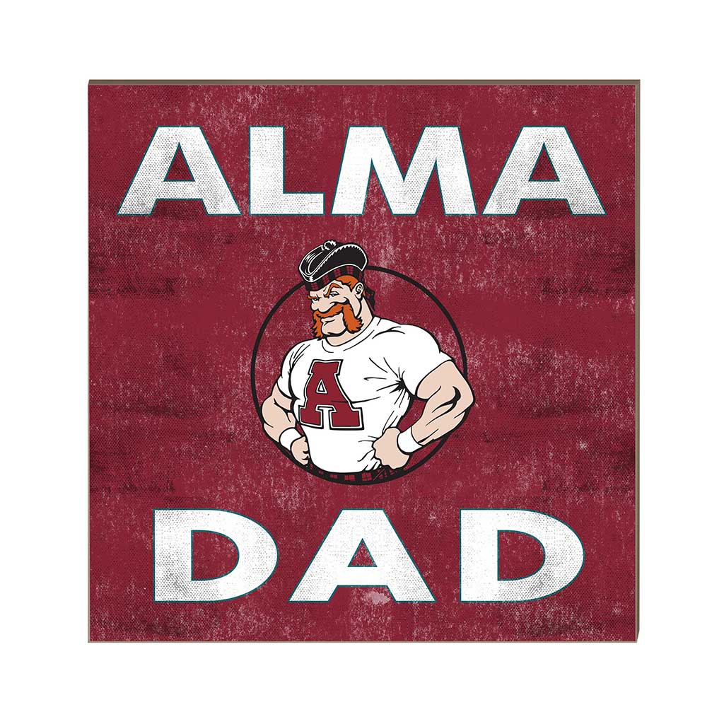 10x10 Team Color Dad Alma College