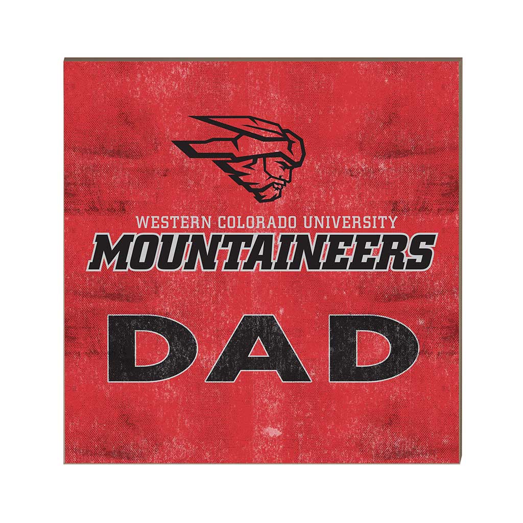10x10 Team Color Dad Western State Colorado University Mountaineers