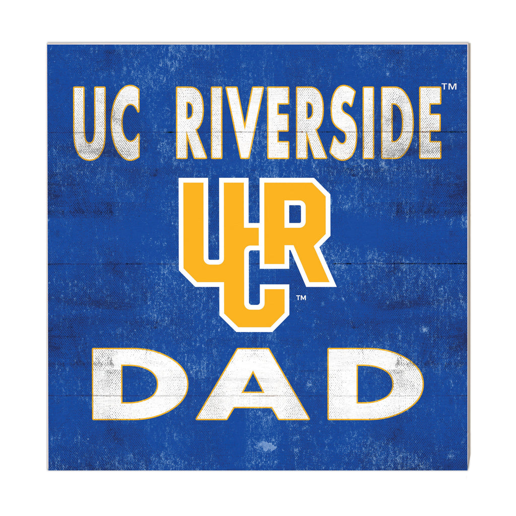 10x10 Team Color Dad University of California Riverside Highlanders