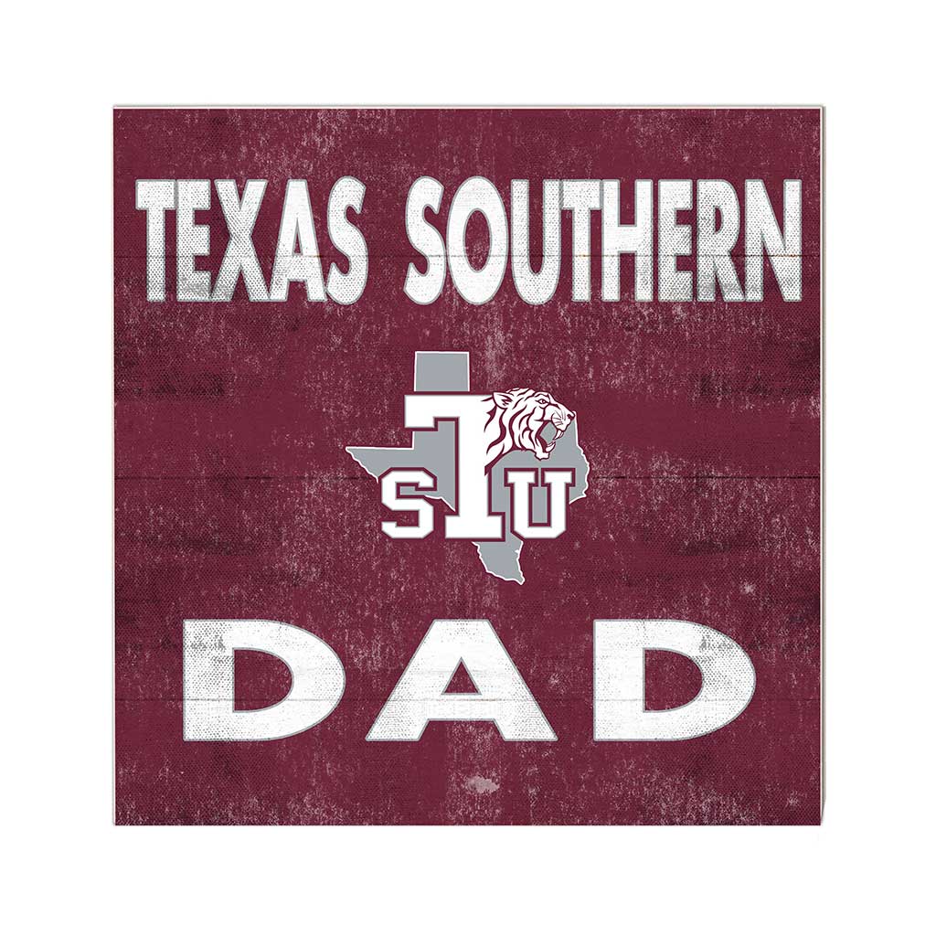 10x10 Team Color Dad Texas Southern Tigers