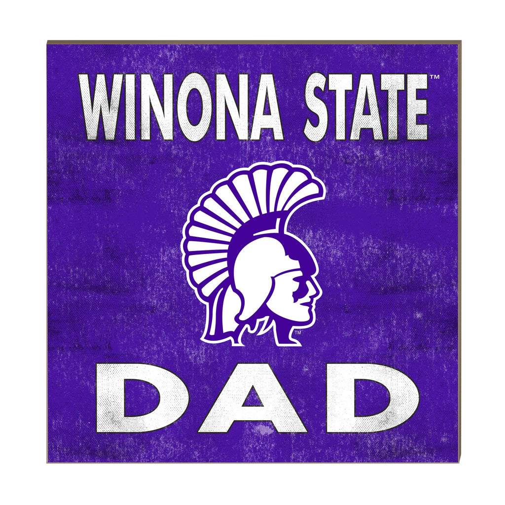 10x10 Team Color Dad Winona State University Warriors