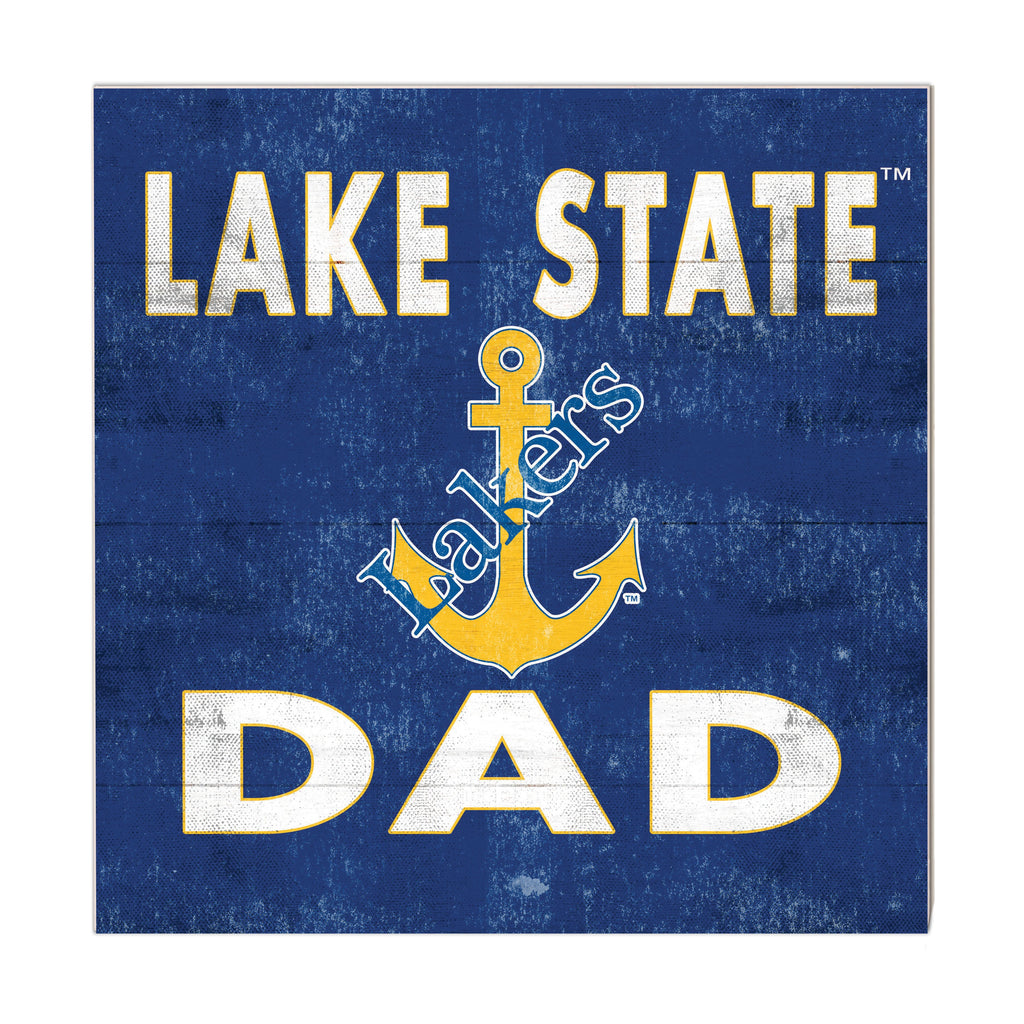 10x10 Team Color Dad Lake Superior State University LAKERS