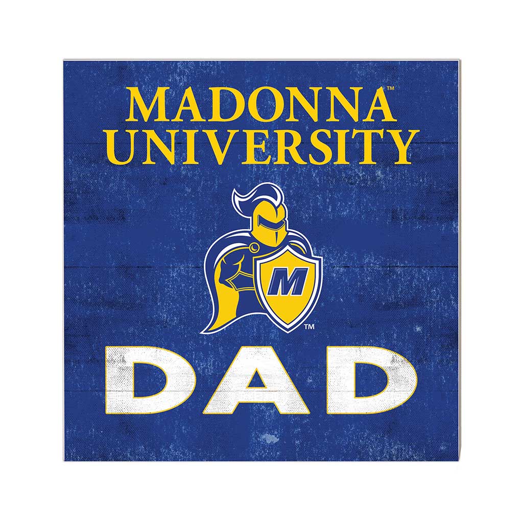 10x10 Team Color Dad Madonna University CRUSADERS