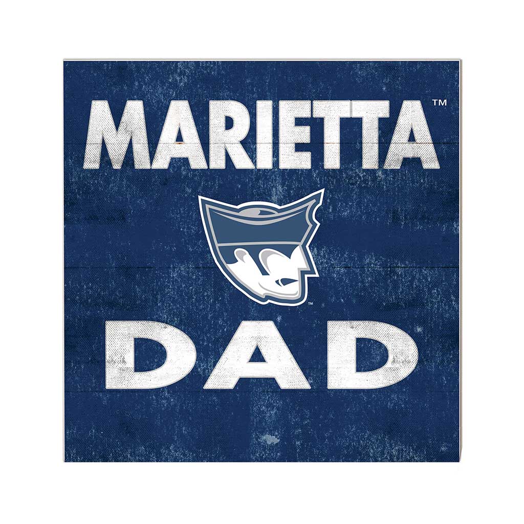 10x10 Team Color Dad Marietta College Pioneers