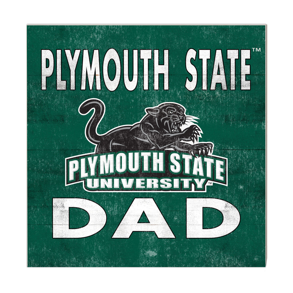 10x10 Team Color Dad Playmouth State University Panthers