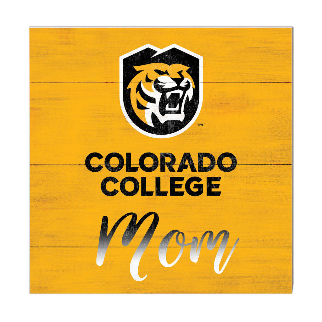 10x10 Team Mom Sign Colorado College Tigers