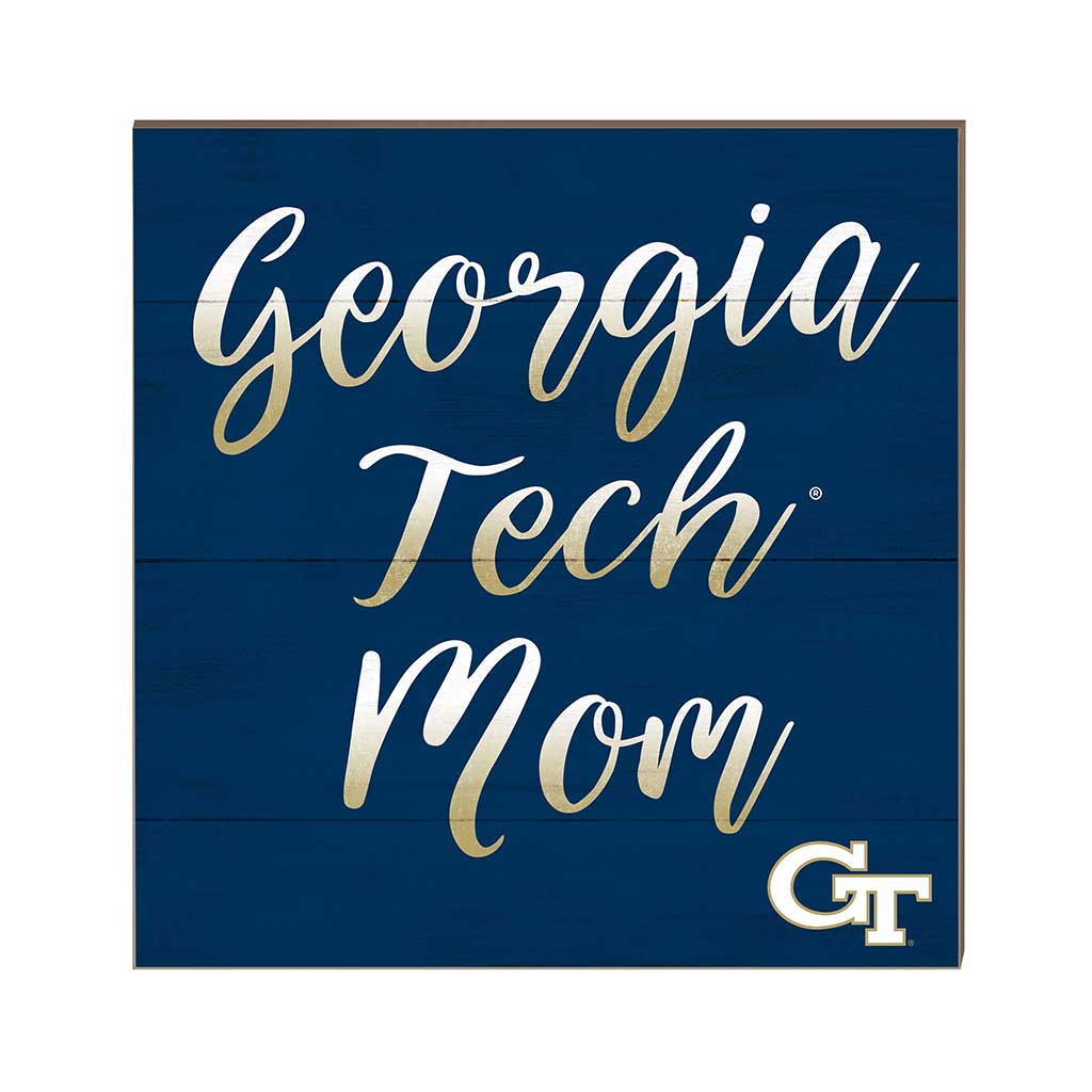 10x10 Team Mom Sign Georgia Tech Yellow Jackets