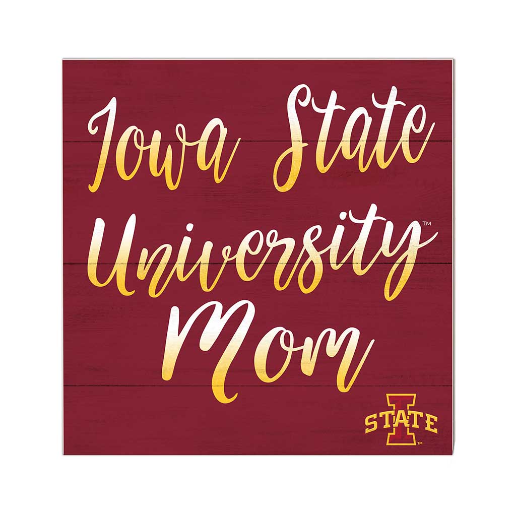 10x10 Team Mom Sign Iowa State Cyclones