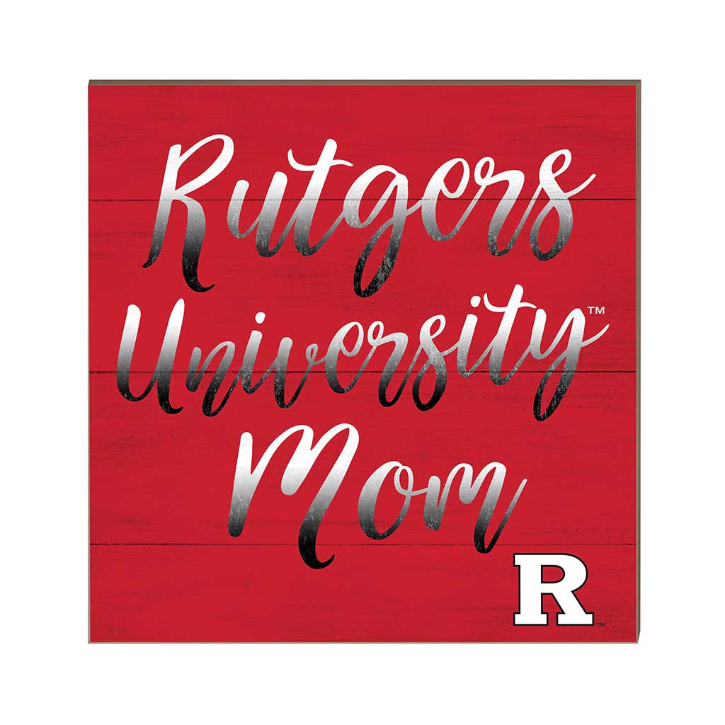 10x10 Team Mom Sign Rutgers Scarlet Knights