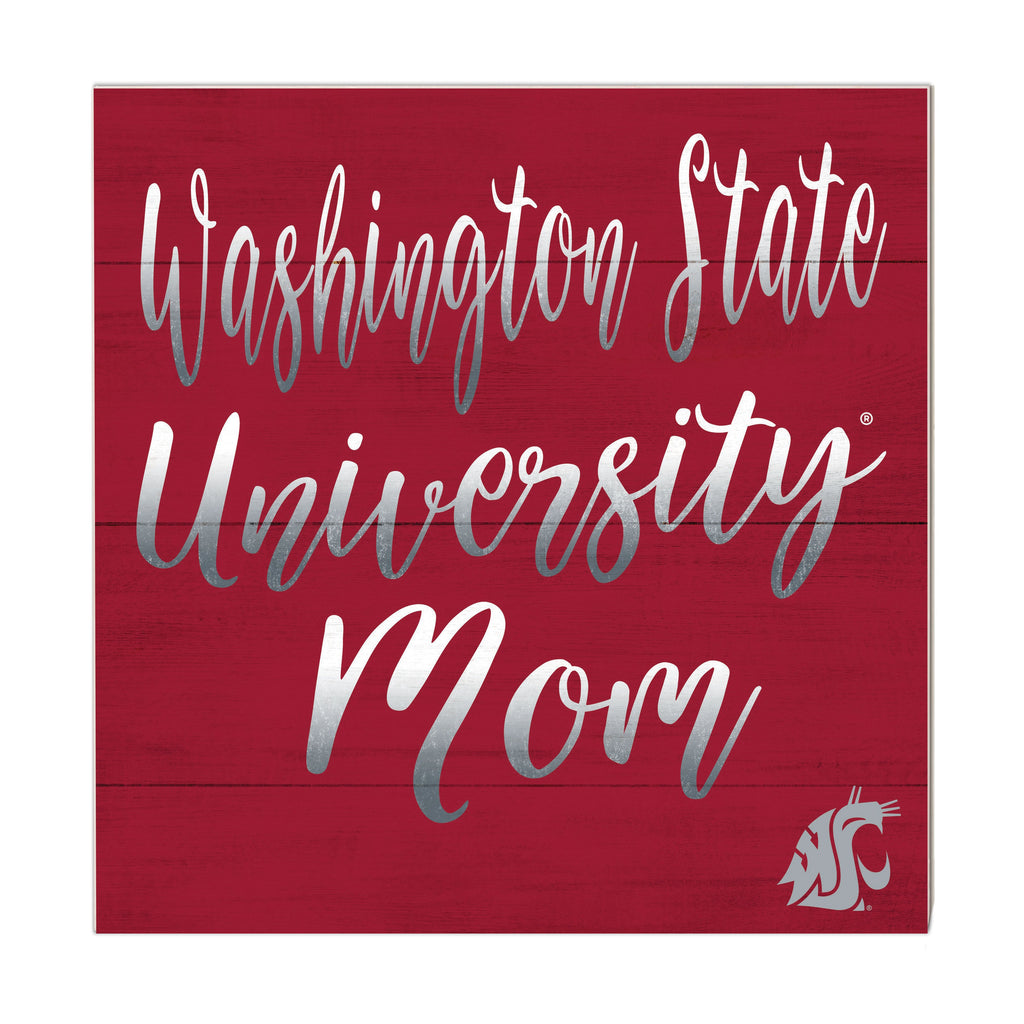10x10 Team Mom Sign Washington State Cougars