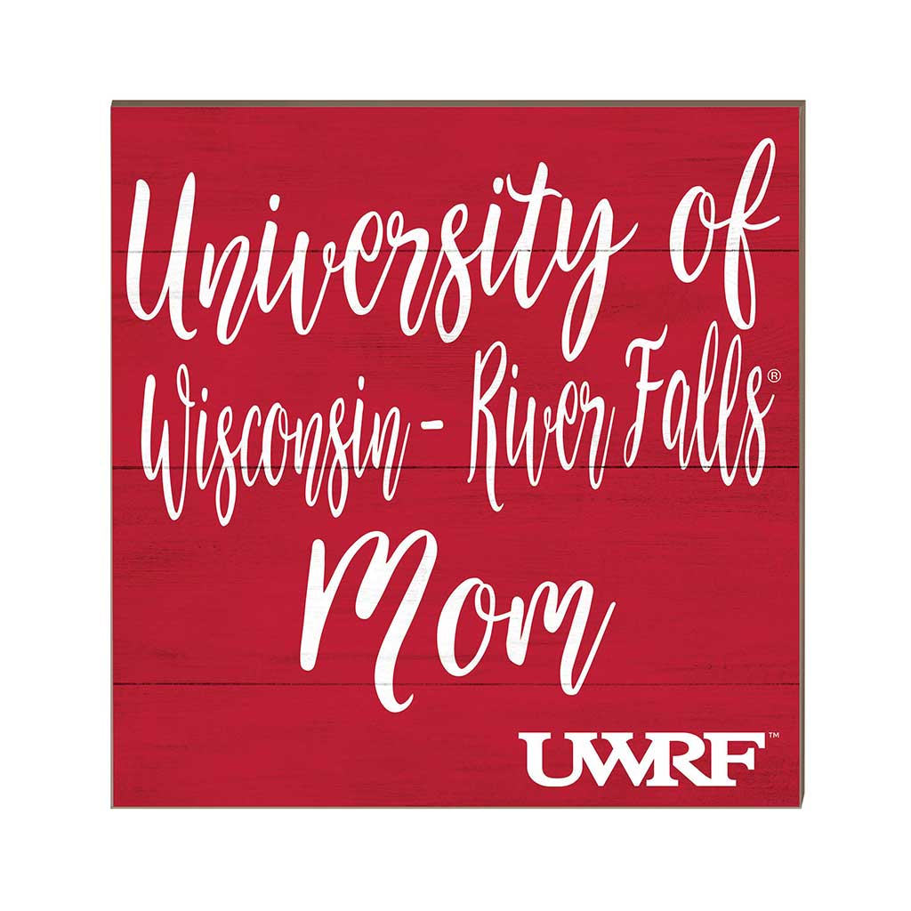 10x10 Team Mom Sign Wisconsin - River Falls FALCONS
