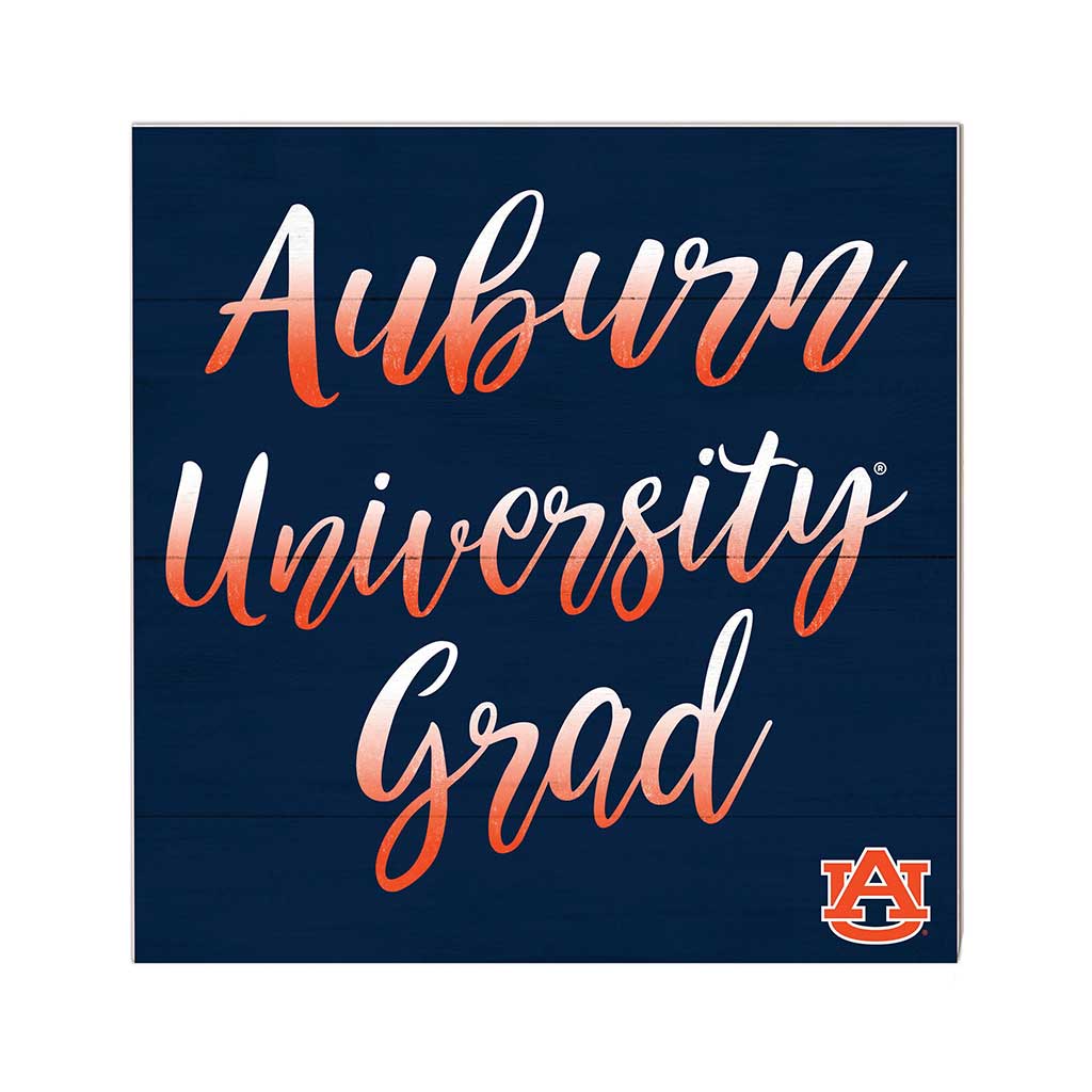 10x10 Team Grad Sign Auburn Tigers