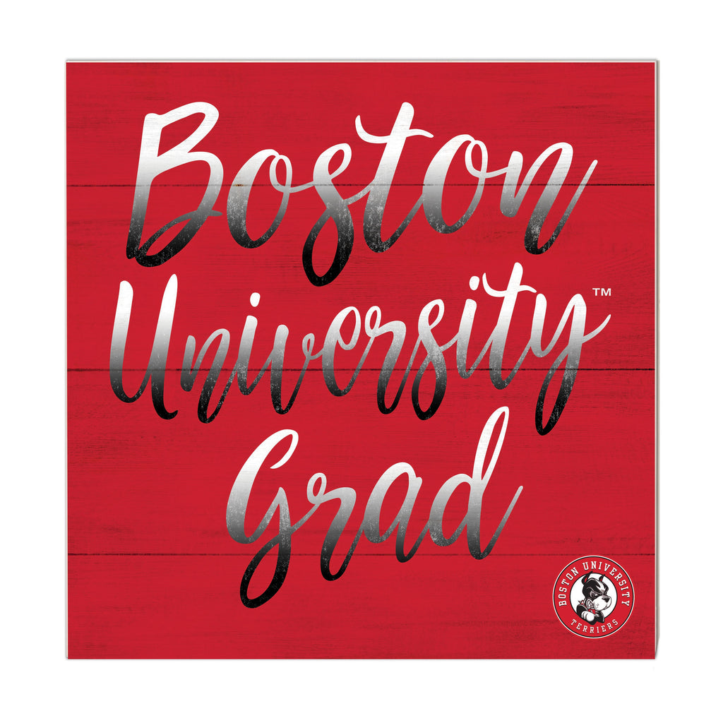 10x10 Team Grad Sign Boston University Terriers