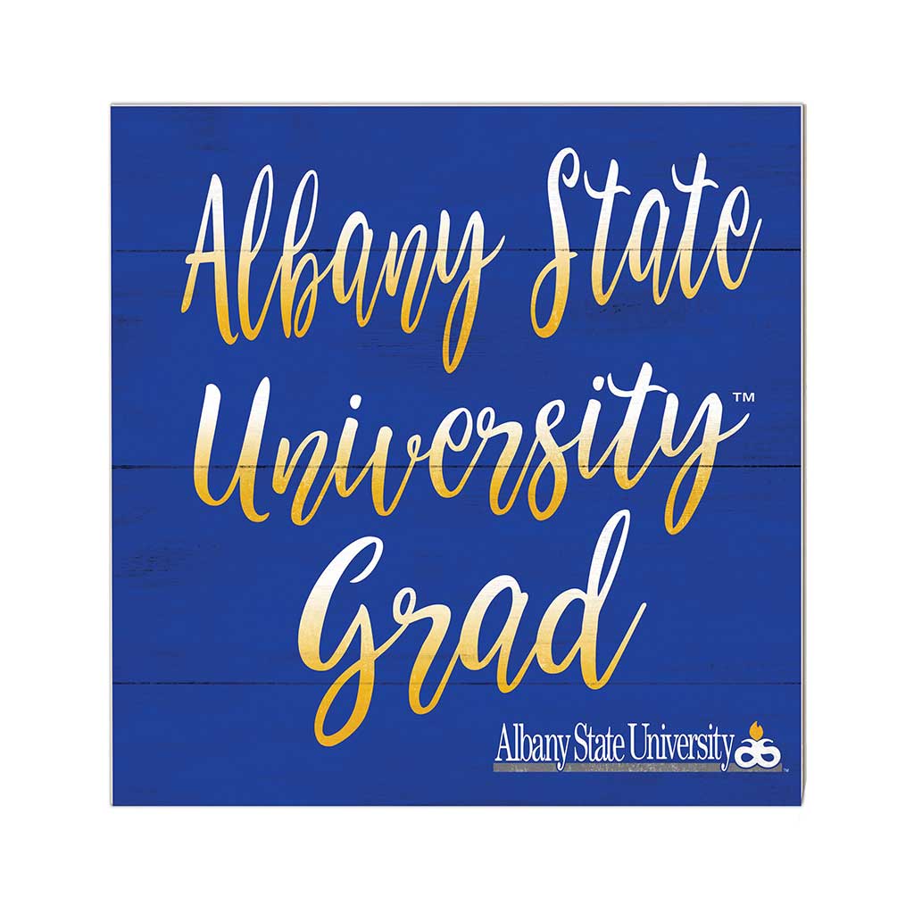 10x10 Team Grad Sign Albany State University Golden Rams