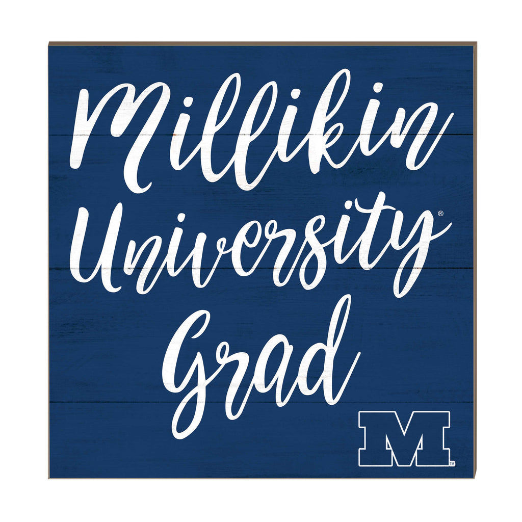 10x10 Team Grad Sign Millikin University Big Blue
