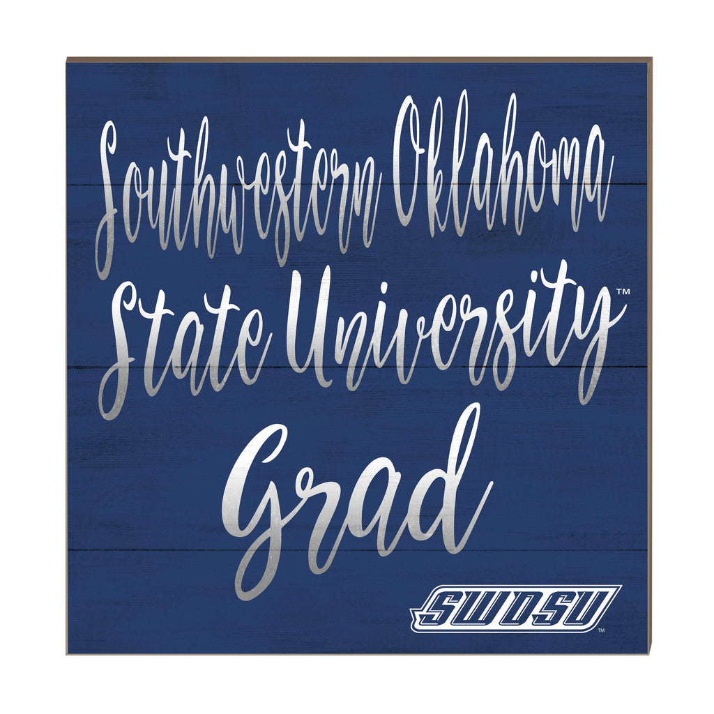 10x10 Team Grad Sign Southwestern Oklahoma State Bulldogs