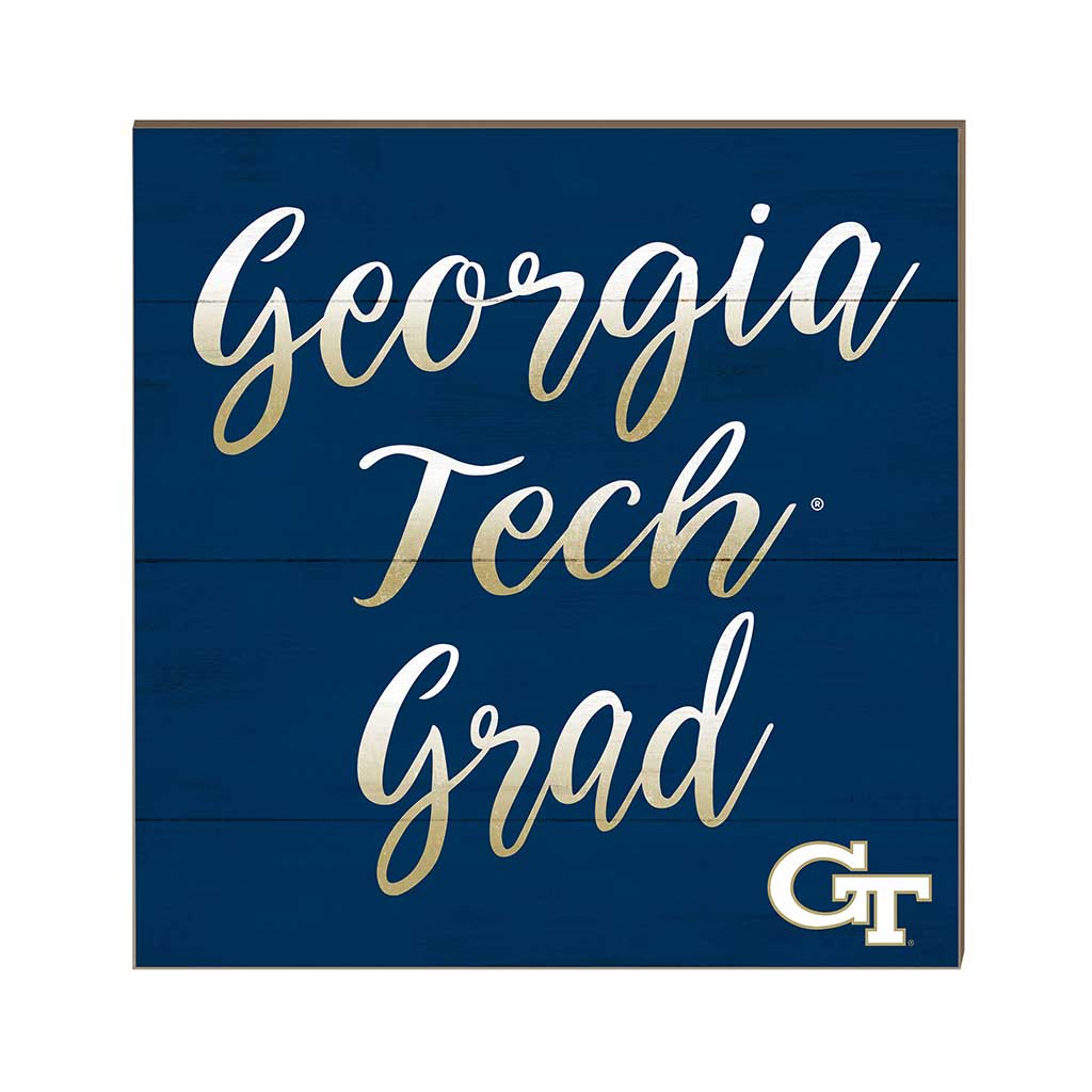 10x10 Team Grad Sign Georgia Tech Yellow Jackets