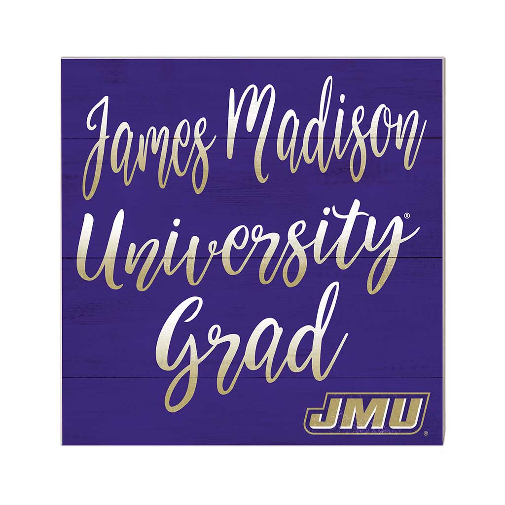 10x10 Team Grad Sign James Madison Dukes