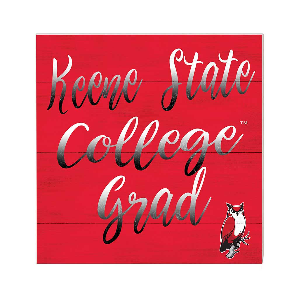 10x10 Team Grad Sign Keene State College Owls