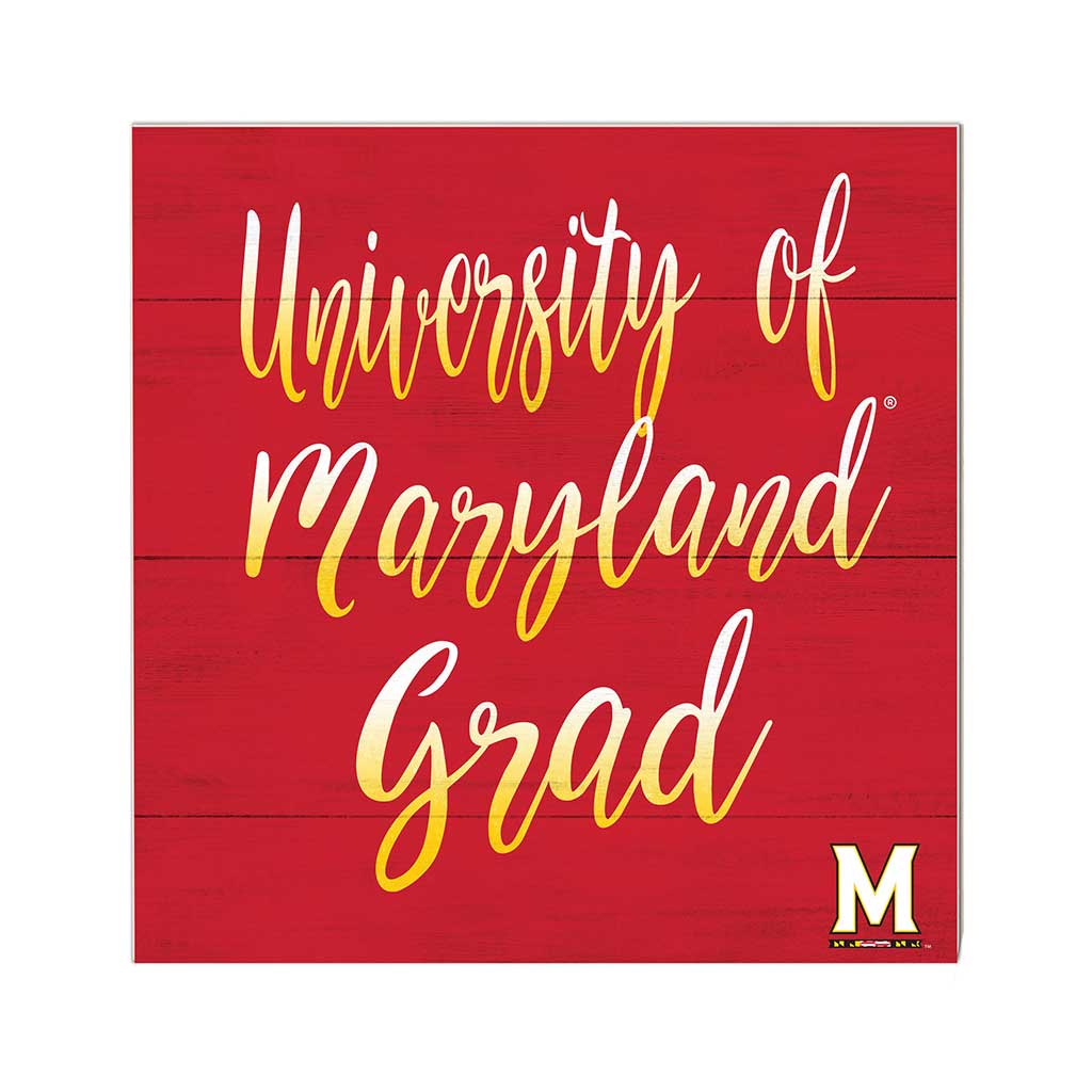 10x10 Team Grad Sign Maryland Terrapins