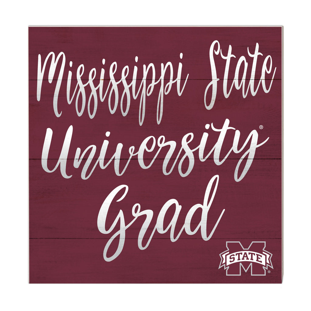 10x10 Team Grad Sign Mississippi State Bulldogs