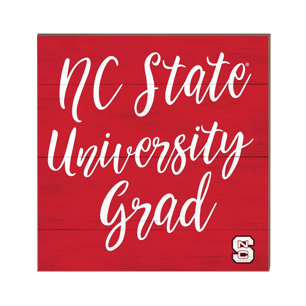 10x10 Team Grad Sign North Carolina State Wolfpack
