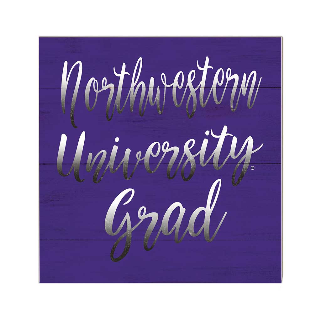 10x10 Team Grad Sign Northwestern Wildcats
