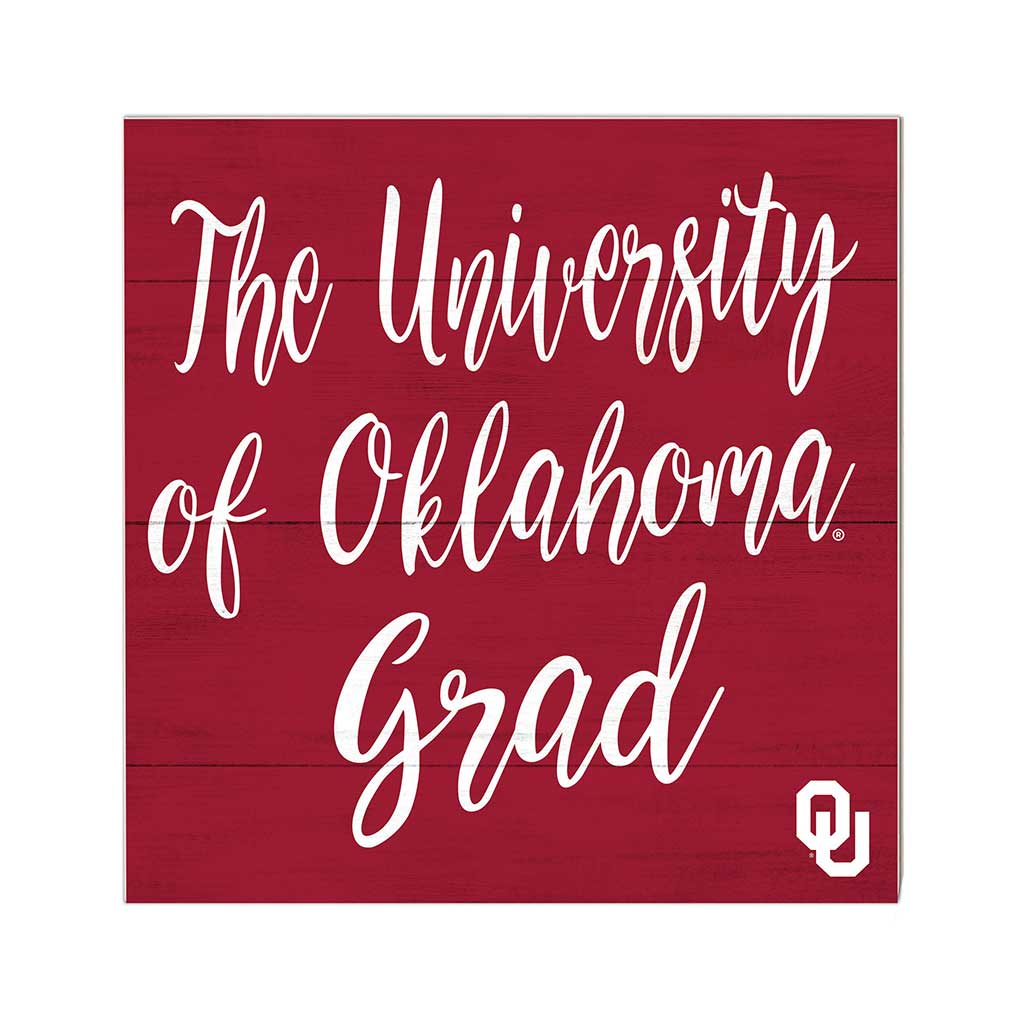 10x10 Team Grad Sign Oklahoma Sooners