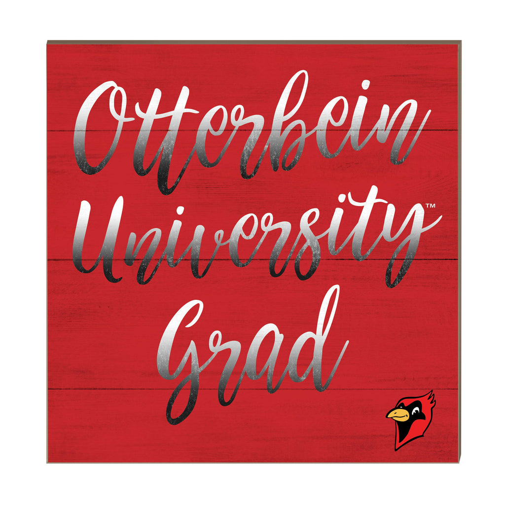 10x10 Team Grad Sign Otterbein College Cardinals