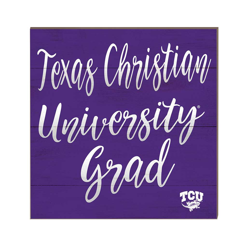 10x10 Team Grad Sign Texas Christian Horned Frogs