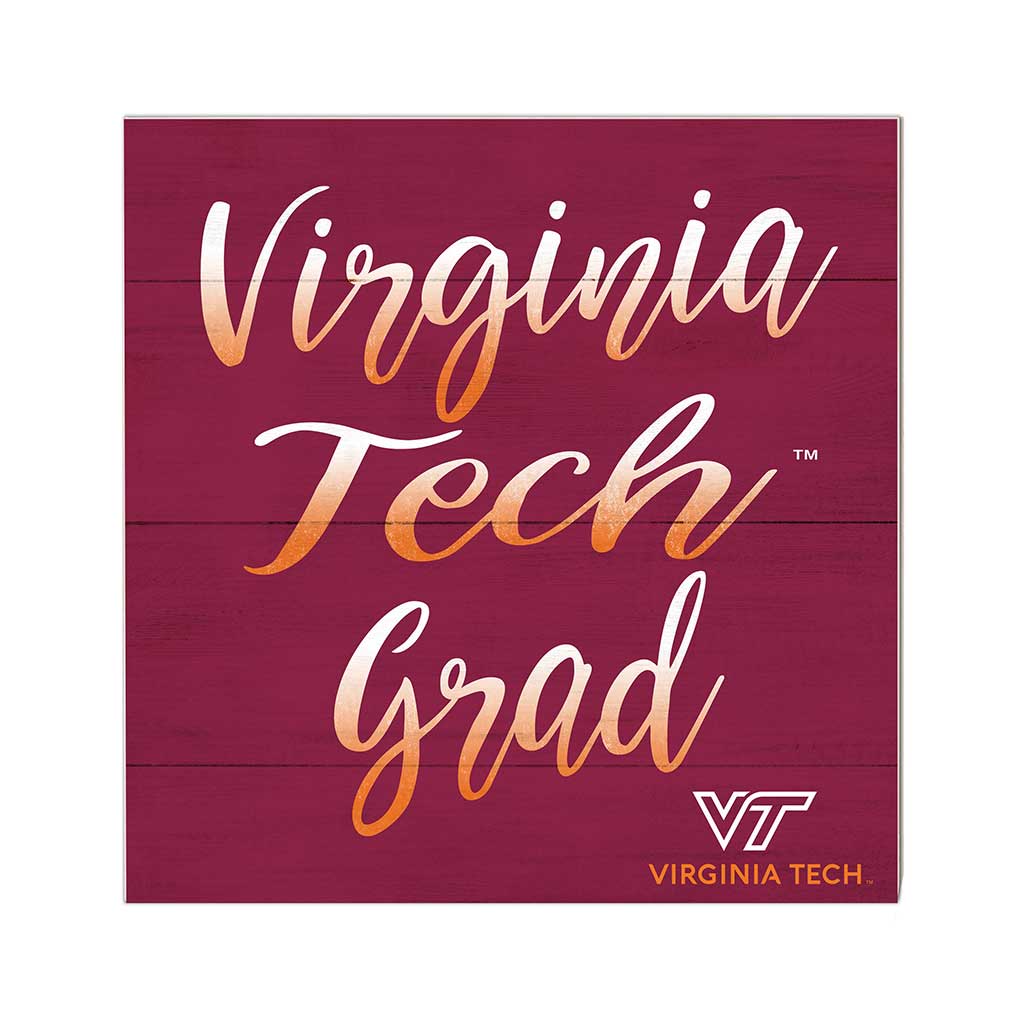 10x10 Team Grad Sign Virginia Tech Hokies