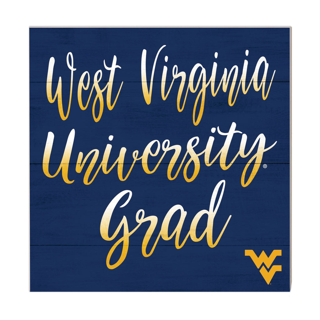10x10 Team Grad Sign West Virginia Mountaineers
