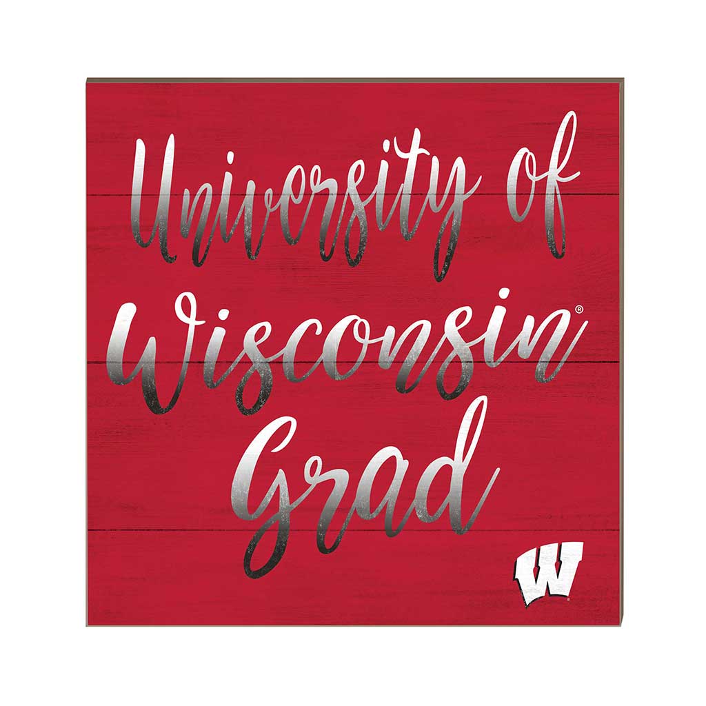 10x10 Team Grad Sign Wisconsin Badgers