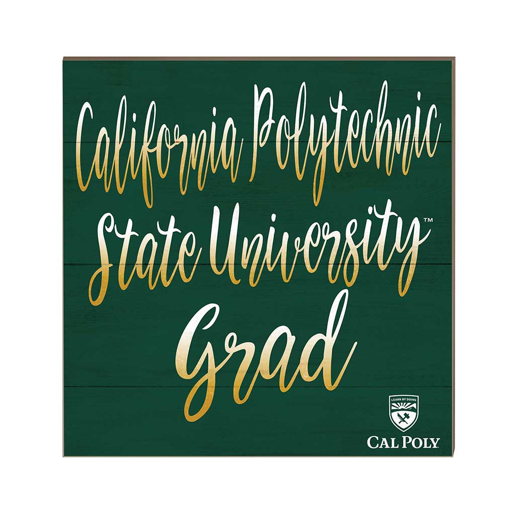10x10 Team Grad Sign California Polytechnic State Mustangs