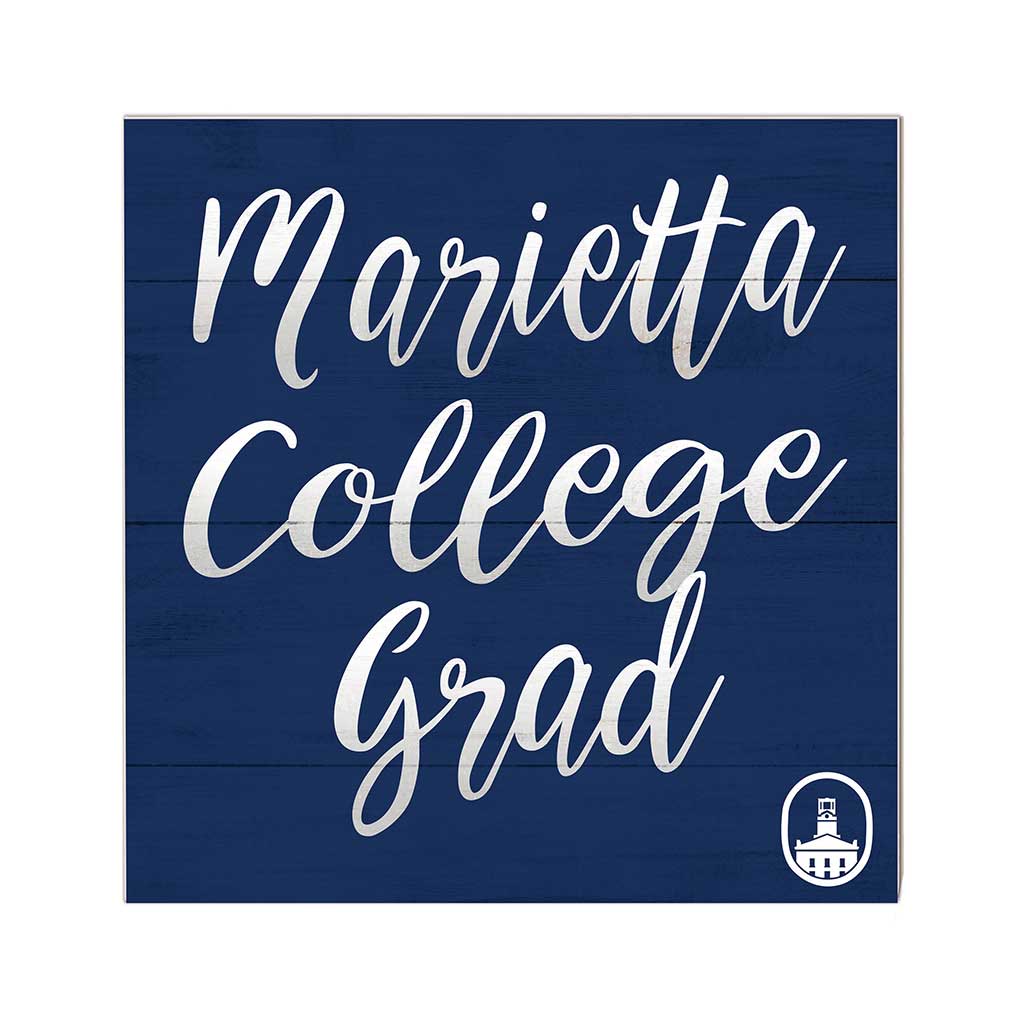 10x10 Team Grad Sign Marietta College Pioneers