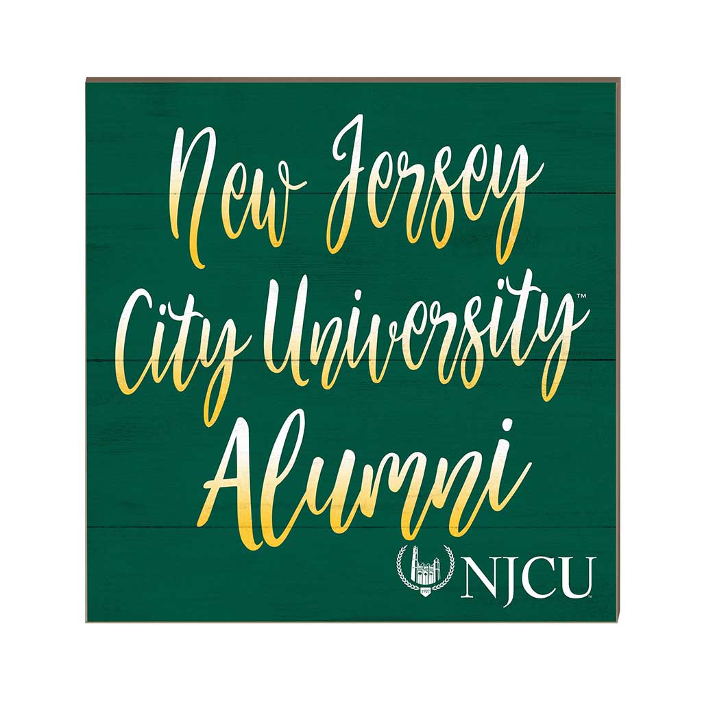 10x10 Team Alumni Sign New Jersey City University Gothic Knights