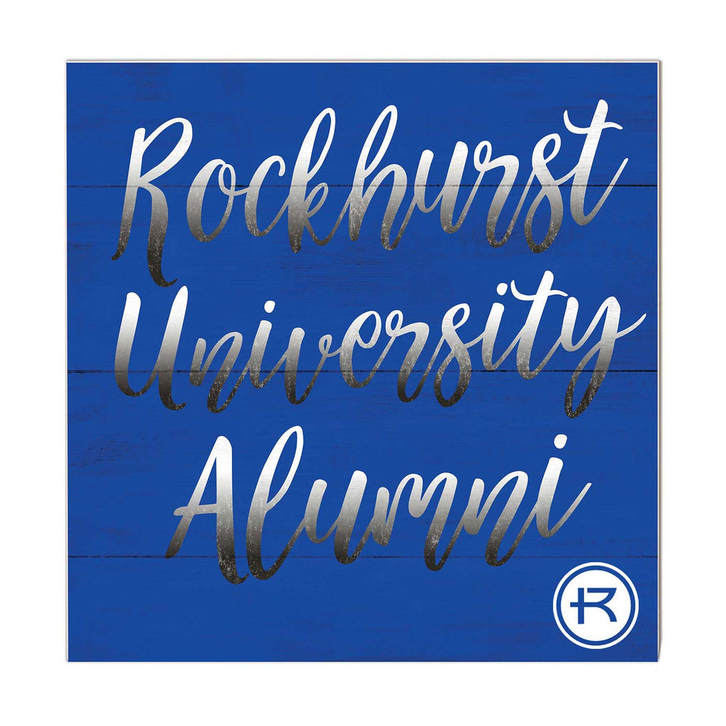10x10 Team Alumni Sign Rockhurst University Hawks