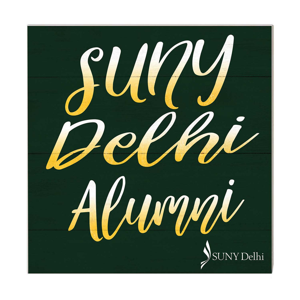10x10 Team Alumni Sign SUNY Delhi Broncos