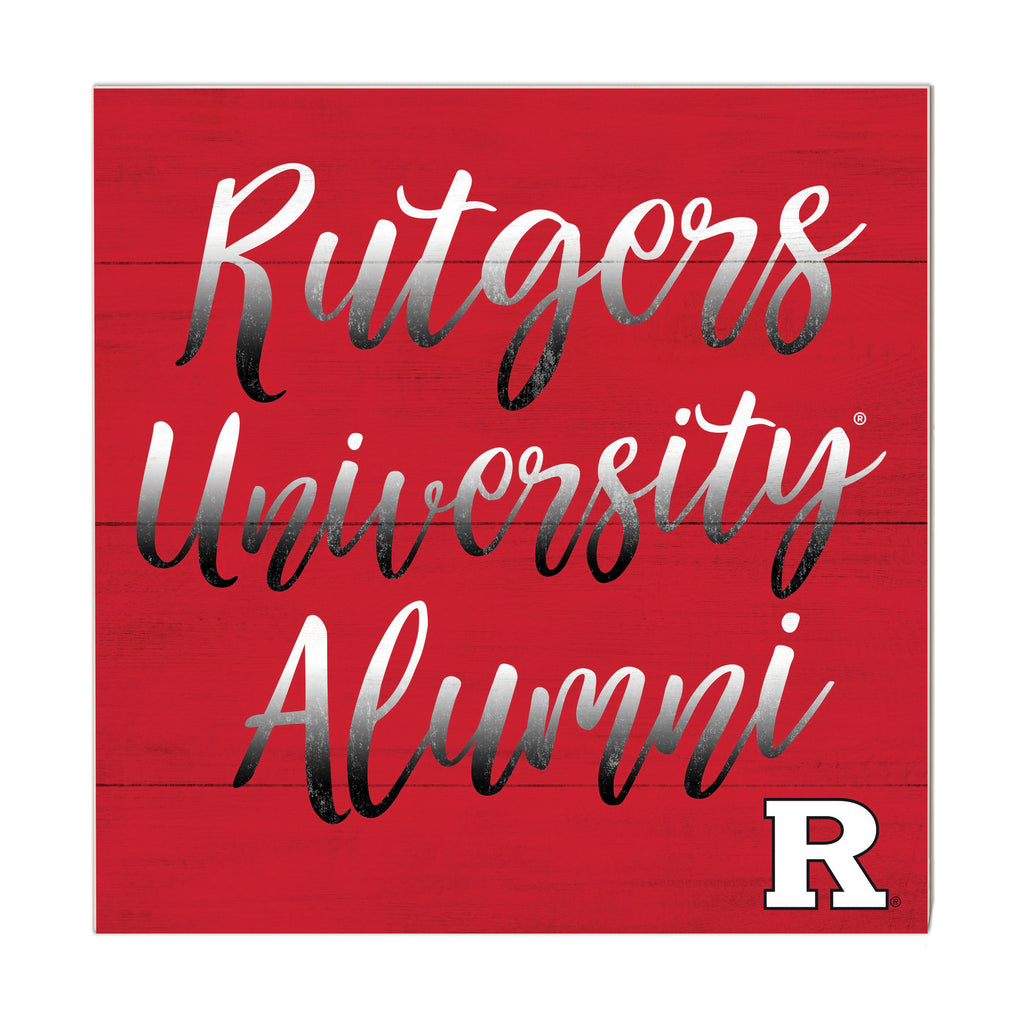 10x10 Team Alumni Sign Rutgers - Newark