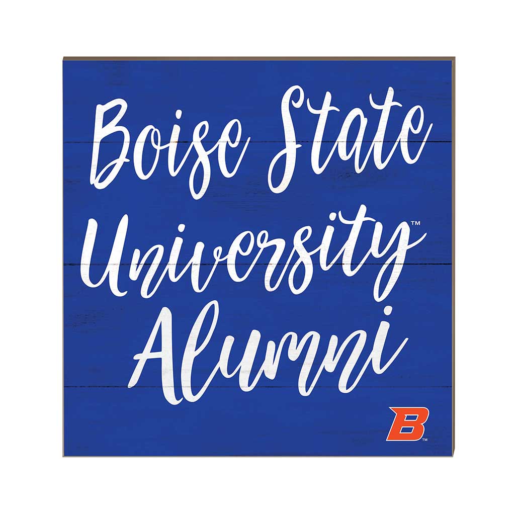 10x10 Team Alumni Sign Boise State Broncos