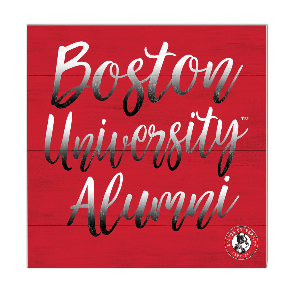 10x10 Team Alumni Sign Boston University Terriers