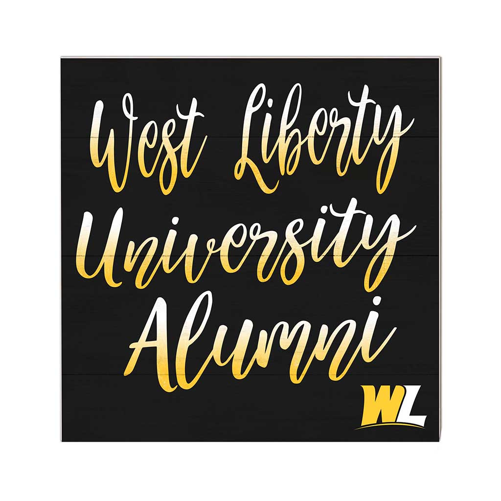10x10 Team Alumni Sign West Liberty University Hilltoppers