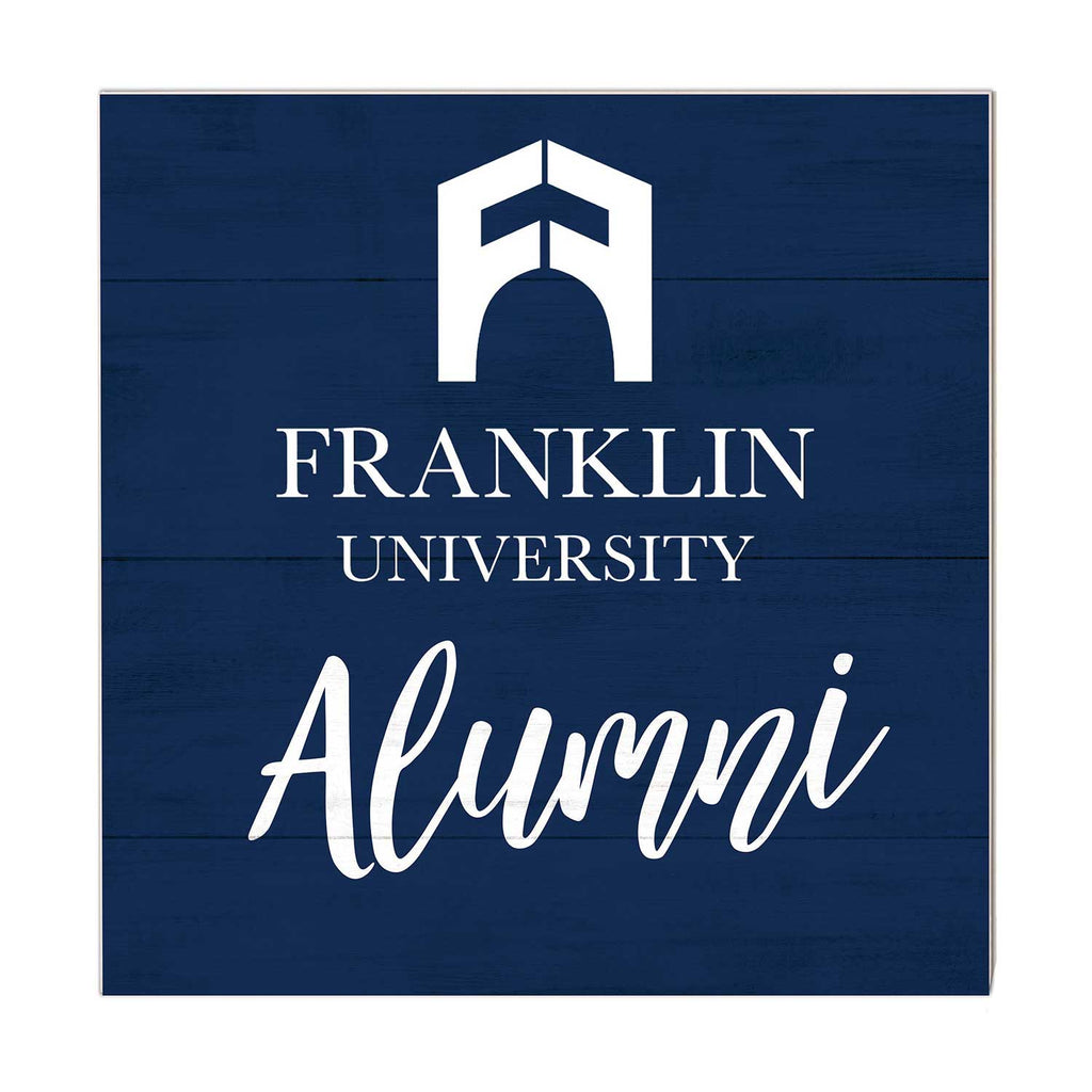 10x10 Team Alumni Sign Franklin University