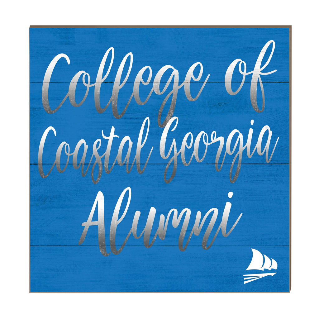 10x10 Team Alumni Sign College of Coastal Georgia Mariners