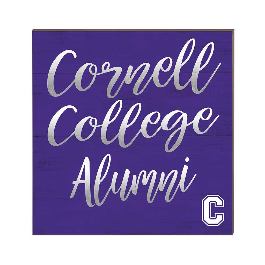 10x10 Team Alumni Sign Cornell College Rams