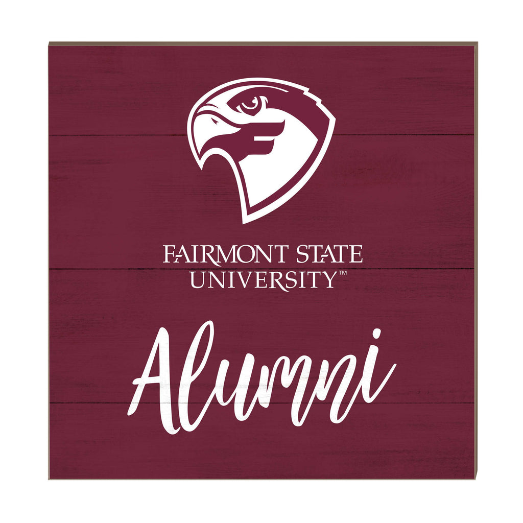 10x10 Team Alumni Sign Fairmont State Falcons